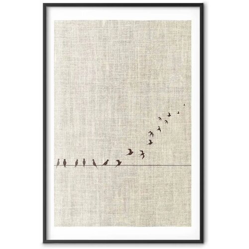  Plakat - Learning to Fly 21x30 Crni okvir s margom Cijene