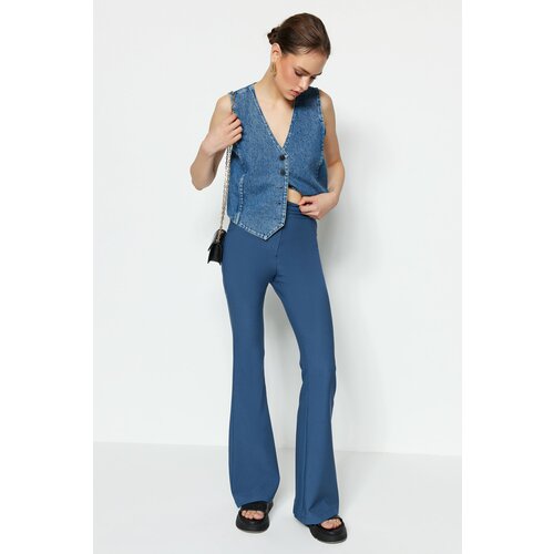 Trendyol Pants - Blue - Bootcut Cene