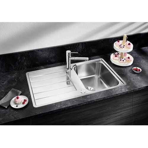 Blanco sudoper CLASSIMO 45 S-IF InFino INOX 18/10 , s dalj. upr. Push Control Slike