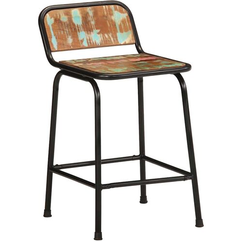 VidaXL barski stolci 2 kom 46x35,5x70 cm masivnog obnovljenog drva Slike