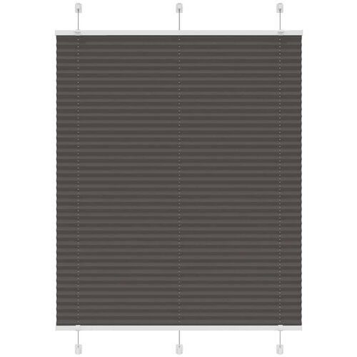 vidaXL Plisirana žaluzija črna 105x100 cm Širina tkanine 104,4 cm, (22058729) Cene