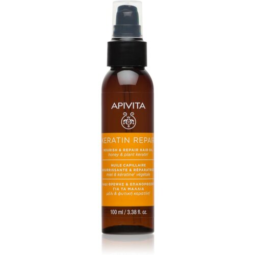 Apivita Keratin Repair Nourish Repair Hair Oil olje za lase za suhe in poškodovane lase 100 ml Cene