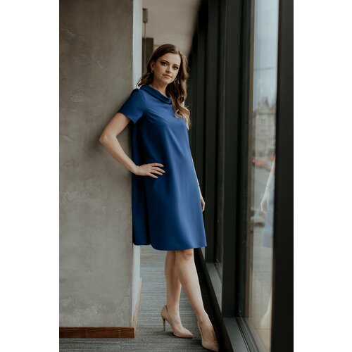 Tessita Woman's Dress T373 4 Navy Blue Slike