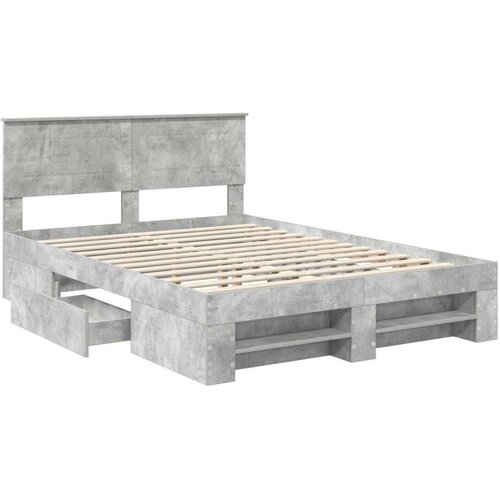  Okvir za krevet s uzglavljem Betonski sivi 140 x 200 cm - Beton siva 140 x 190 cm Slike