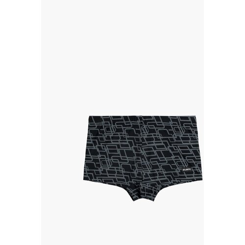 Atlantic Men's Swim Shorts - Black/Grey Cene