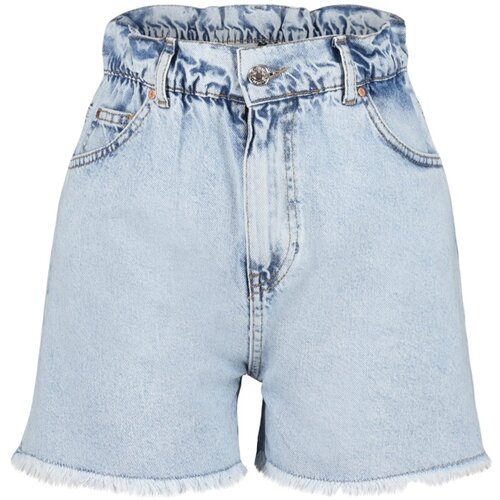 Trendyol Light Blue Elastic Waist Denim Shorts &amp;amp; Bermuda Slike
