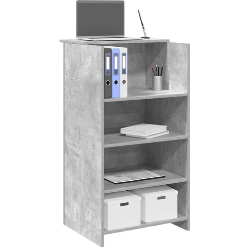 vidaXL Recepcijski stol beton sivi 55x50x103,5 cm konstruirano drvo Cijene