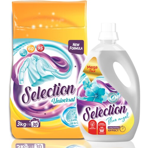 SELECTION praškasti set universal 3kg+Omekšivač blue angel 2.45l Slike