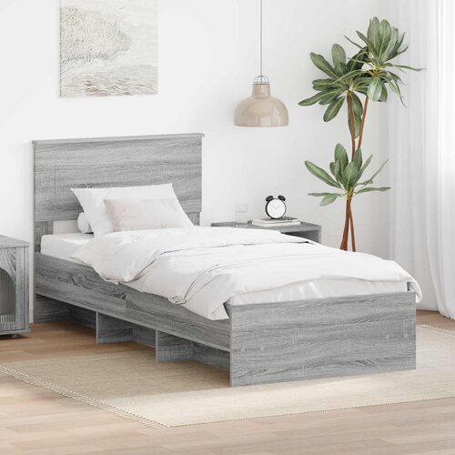  Krevetna konstrukcija Siva Sonoma 80 x 200 cm Konstruirano drvo Cijene