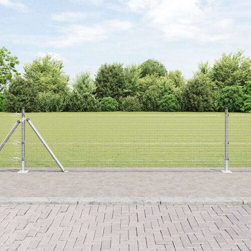  Zavarena Ograda s 13 Flanged Stupova 0.6x100 m Pocinčana Čelika Cene