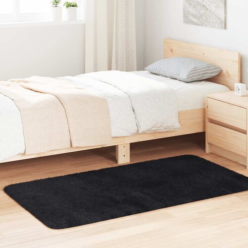 VidaXL Visoka ko&amp;scaron;ata preproga NAVARRA črna 80x150 cm poliester Slike