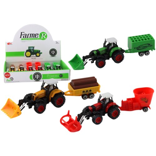  Tractor With Trailer Excavator Bulldozer Agricultural Machine Yellow Cijene