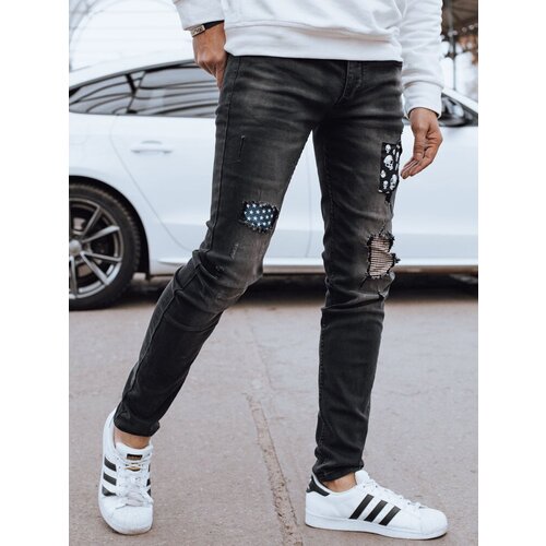 DStreet Men&amp;#039;s Black Denim Pants Slike