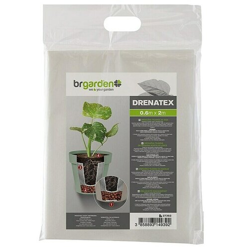 BR GARDEN Drenažna podlaga Drenatex (0,6 x 2 m, Bela) Cene
