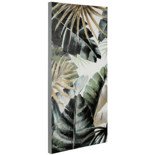 Eglo living slika platno, drvo, pastelno tamno zelena, zlatna Alaminos 423046 Slike