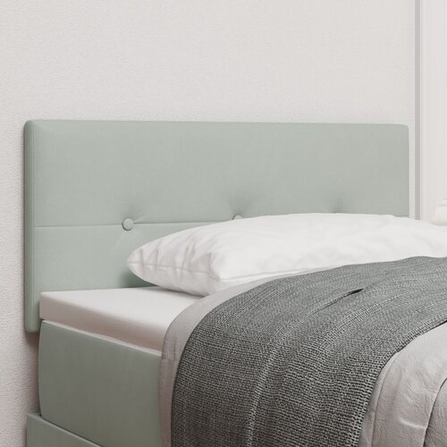 vidaXL Naslon za glavu s gumbićima svjetlosive 90 cm od velura Cijene