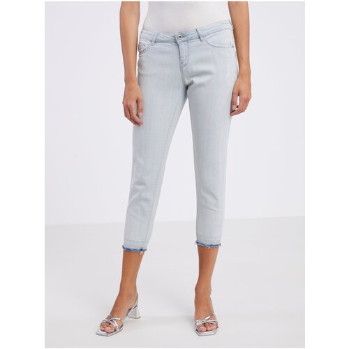 Camaieu Light blue women&amp;#039;s three-quarter slim fit jeans - Women Slike