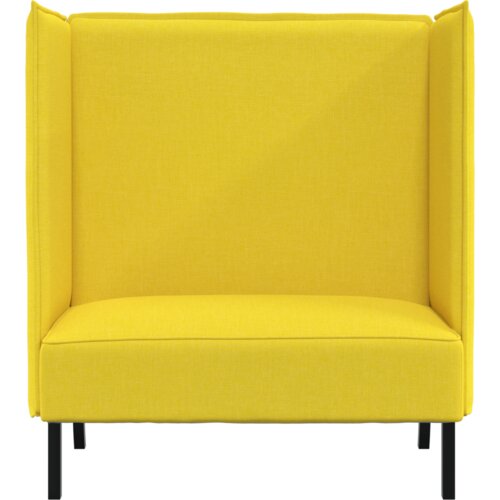 SOFA s visokim naslonima Svijetlo žuta 109x56x121 cm Tkanina Slike