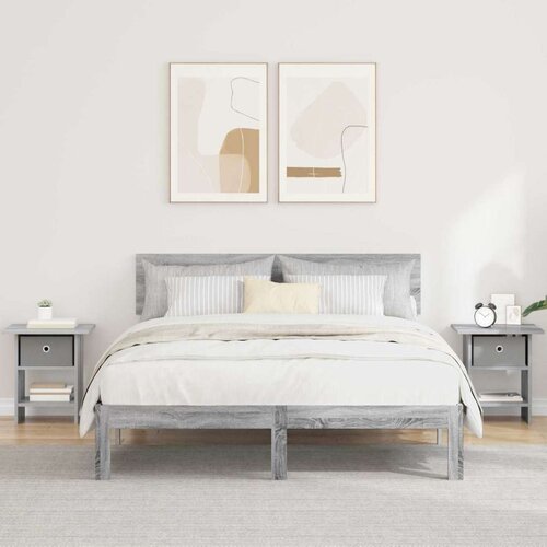  Noćni ormarić s ladicama 2 pcs Siva Sonoma 41 x 40 x 45 cm Cene