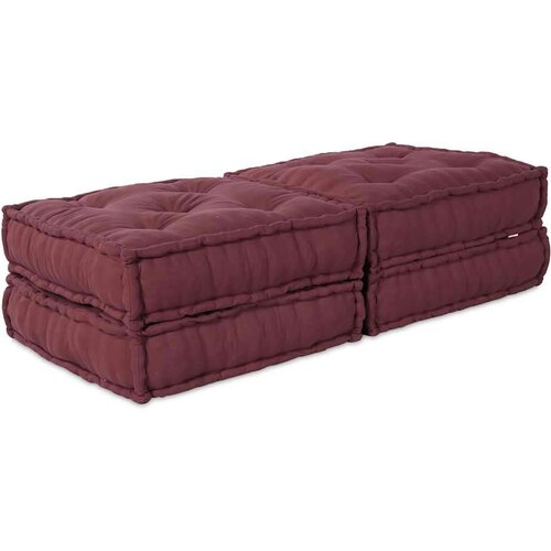  Modularni kauč 2 pcs Bordo 70 x 70 x 36 cm tkanina Slike