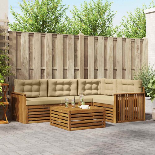  Set vanjskih sofa 5 kom. Prirodna i bež Cijene