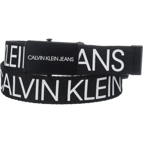 Calvin Klein Jeans Remen crna / bijela