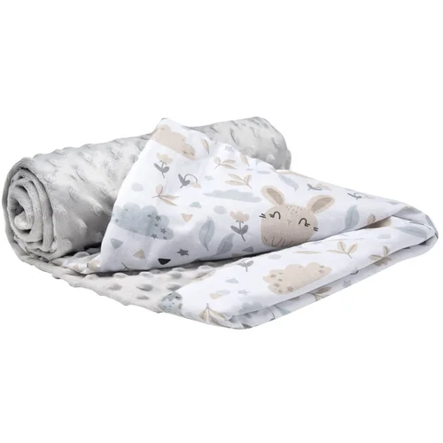 Medi Partners Blanket 75x100 cotton + minky – Polana + gray minky