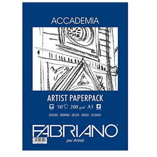 No Statovac Accademia artist, blok, A3, 200gr, 50 lista, Fabriano Cene