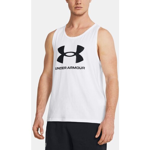 Under Armour Tank Top UA SPORTSTYLE LOGO TANK-WHT - Men Slike