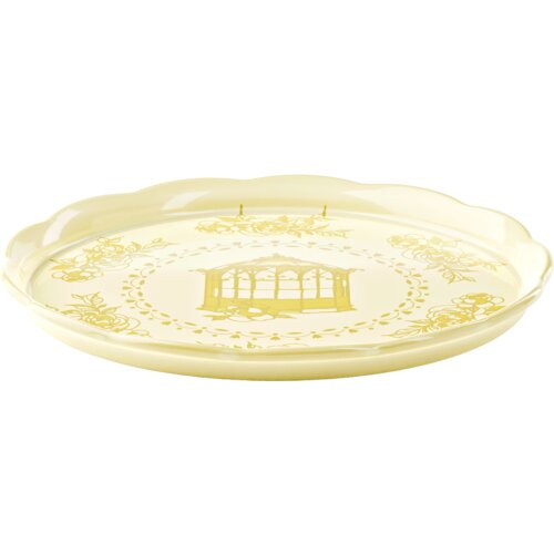 guzzini Velik okrogel servirni krožnik "Josephine" - Dusty Yellow Cene