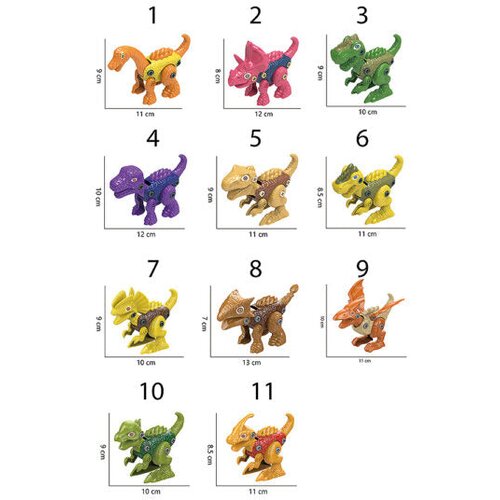  Dinozavri za sestavljanje v kletki Model 04 Slike