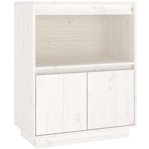 Maison Chic Komoda - Predalnik bela 60x34x75 cm trdna borovina, (21716344) Slike