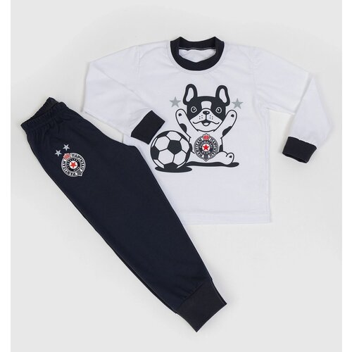 Partizan Pidžama za dečake Buldog/ teget/bela Cene