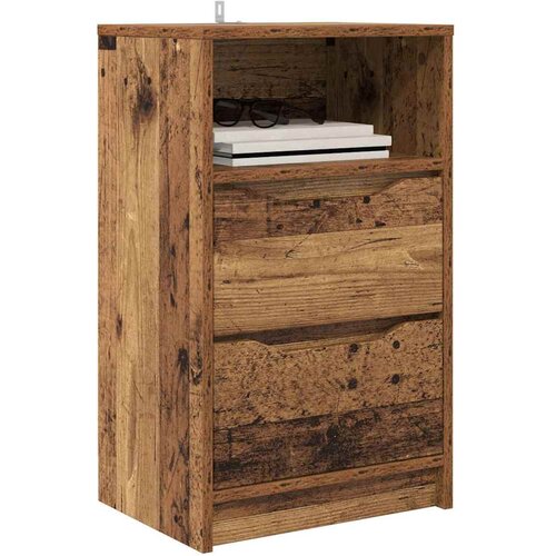  Noćni ormarići s ladicama 2 pcs Staro drvo 40 x 30 x 467 cm Slike