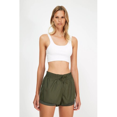 TRENDYOLMILLA Ženski &amp;scaron;orts TWOAW21SR0012, maslinasta Slike