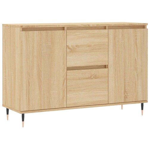 VidaXL Komoda boja hrasta sonome 104x35x70 cm od konstruiranog drva Slike
