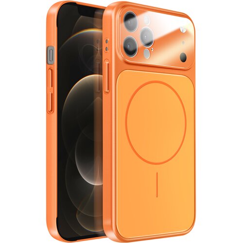 AVIZAR Ovitek za iPhone 12 Pro Max MagSafe mat steklo AG Glass, Oranžna, (5000275562) Cene