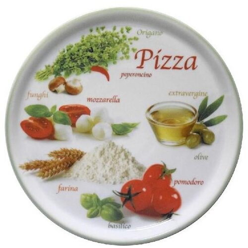 Saturnia Pizza krožnik Napoli / 33cm / Foods zelen / 6kos, (21364689) Cene