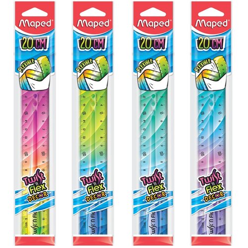 Maped lenjir 15/20/30 TWIST`N flex decor 20 cm Cene