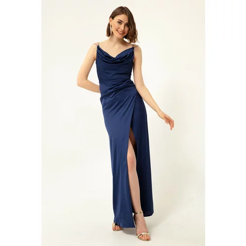 Lafaba Evening & Prom Dress - Dark blue - Asymmetric