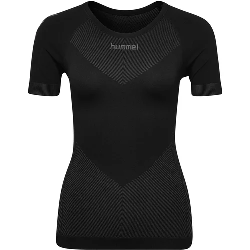 Hummel Tehnička sportska majica 'First' tamo siva / crna