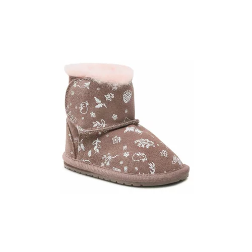 EMU Australia Dječje cipele za snijeg od brušene kože Woodland Toddle boja: smeđa