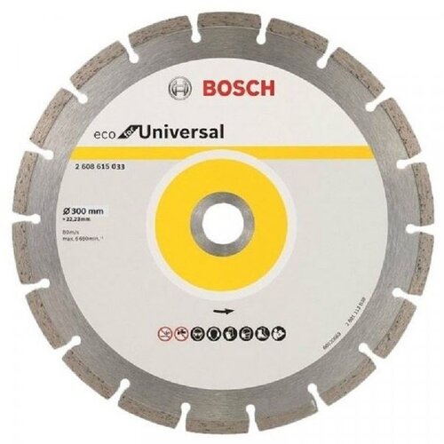 Bosch Dijamantska rezna ploča ECO For Universal 2608615033, 300x25.4x3.2x8 Slike