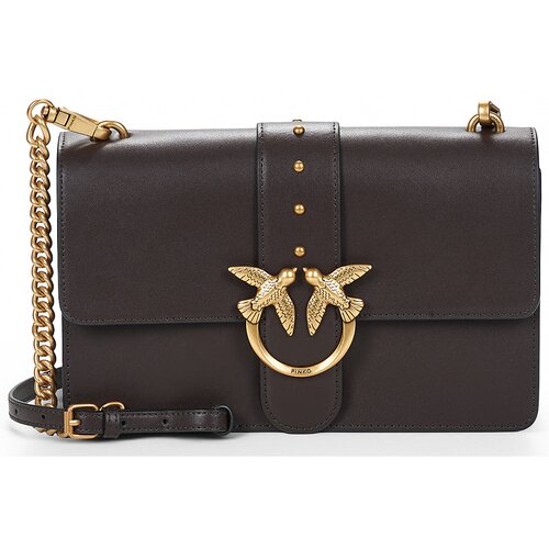Pinko Torbe za čez ramo LOVE ONE CLASSIC ST. CL VITELLO SETA Kostanjeva Slike