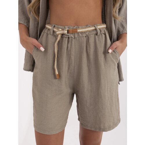 Italy Moda Shorts-MI-SN-6620.72P-dark beige Cene