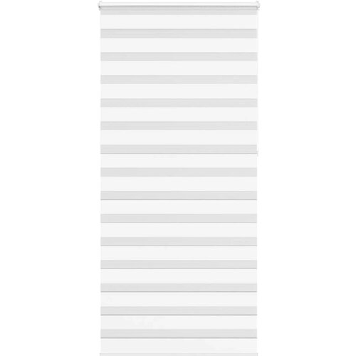 vidaXL Zebra senčilo bela 110x230 cm tkanina širina 105,9cm poliester Cene