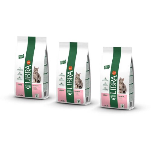 Libra cat adult - losos 3 x 1,5 kg Slike