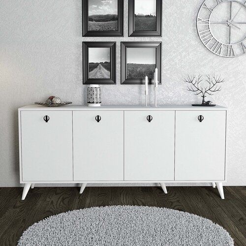 Hanah home Komoda Elite 180x80x45cm Bijela Slike