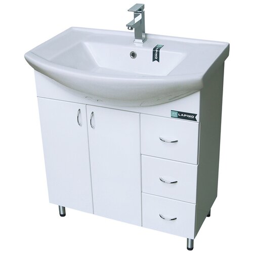 Lapino Lavabo sa ormarićem 75x85cm, 4842 3 fioke Beli Cene