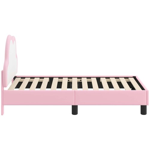  Okvir kreveta za malu djecu s naslonom Ružičasta 70 x 140 cm PU Slike